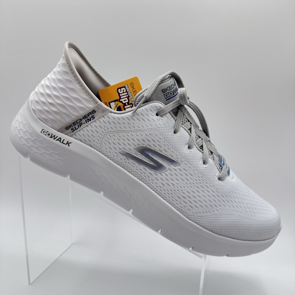 Skechers Mens Slip-ins Go Walk Flex New World Shoes Sneakers White 11.5 216505